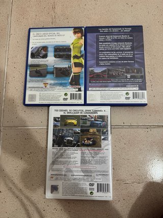 Confezione da 5 giochi PS2 Gran Turismo + F1 + MotoGP