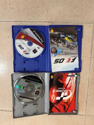Confezione da 5 giochi PS2 Gran Turismo + F1 + MotoGP