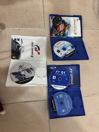 Confezione da 5 giochi PS2 Gran Turismo + F1 + MotoGP