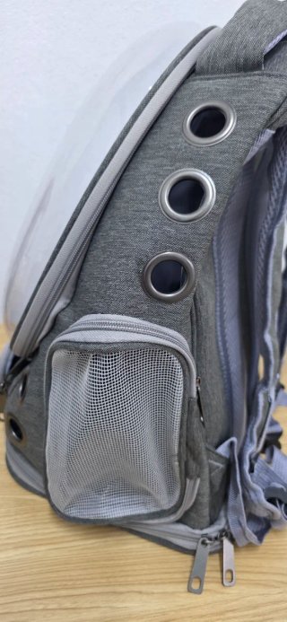 Transportín para mascotas con burbuja
