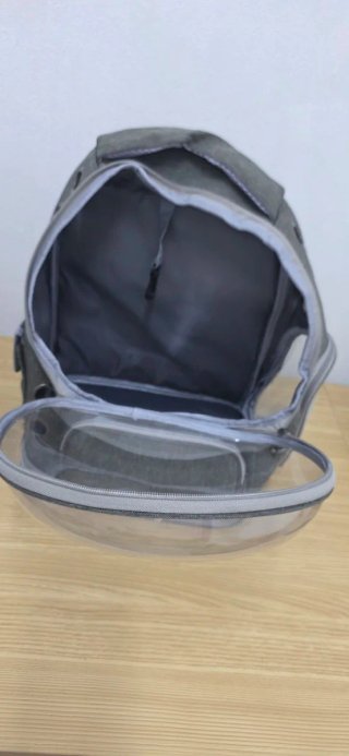 Transportín para mascotas con burbuja