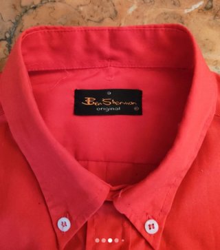 Ben Sherman Camicia Vintage Stile Anni '60 M