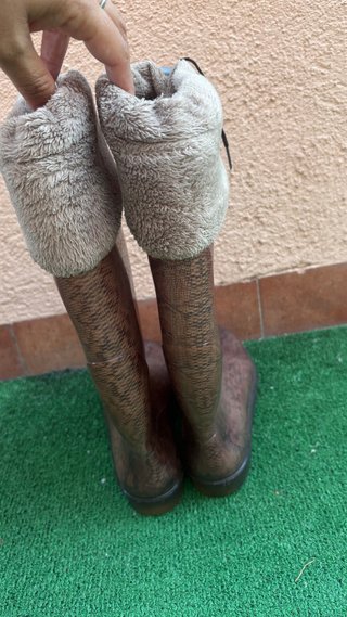 Botas de agua forradas serpiente talla 37