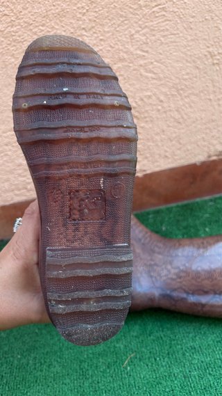 Botas de agua forradas serpiente talla 37