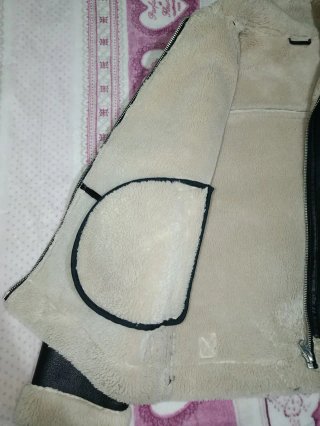Giacca Bomber Pelle ZARA Pelliccia Aviatore