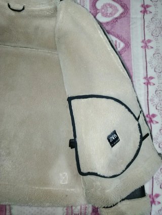 Giacca Bomber Pelle ZARA Pelliccia Aviatore