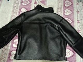 Giacca Bomber Pelle ZARA Pelliccia Aviatore