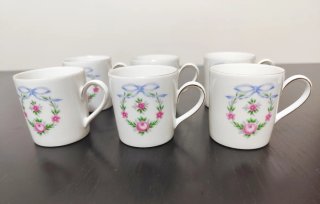 Lote 6 Chávenas Café Expresso Porcelana