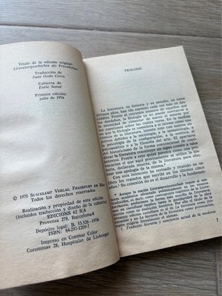 La literatura como provocación Hans Robert Jauss 1