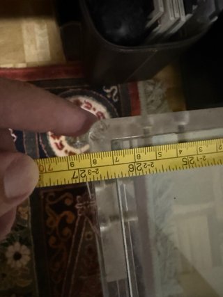 Mesa baja cristal y metacrilato rebajada