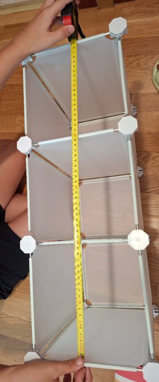 Estantería modular 3 cubos blanco