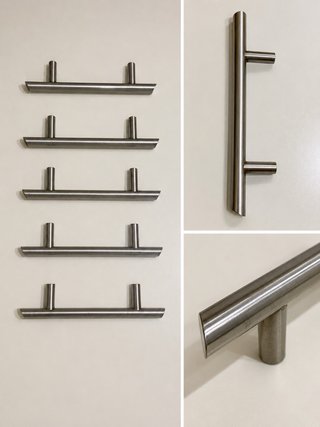 Lote 19 tiradores acero inox 15,5 cm
