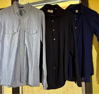 Camicia uomo blu taglia S