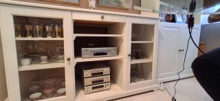 Aparador con vitrinas Liatorp Blanco Madera Ikea