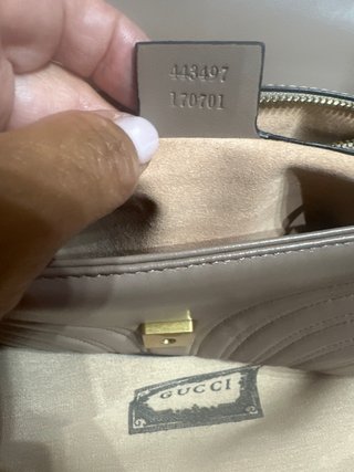 Borsa Gucci Marmont Beige Oro