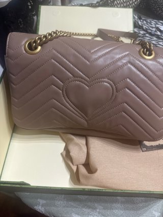 Borsa Gucci Marmont Beige Oro