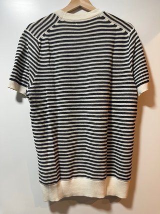 Camiseta Punto Rayas Blanco y Negro