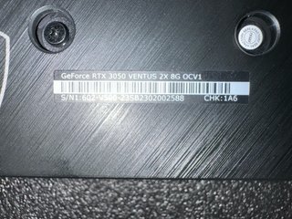 MSI RTX 3050 8GB Tarjeta Gráfica