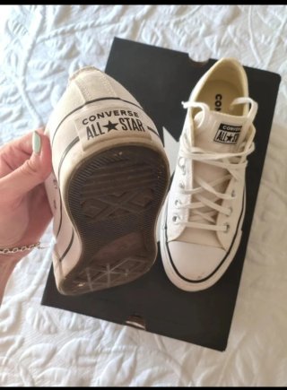 Converse plataforma blancas Talla 38