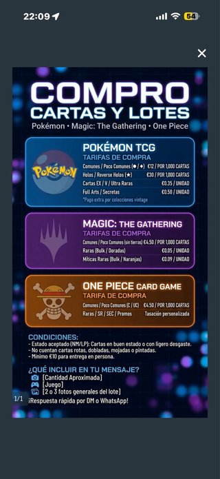 LOTES TCG | Pokémon, Magic, One Piece | Gran Canar