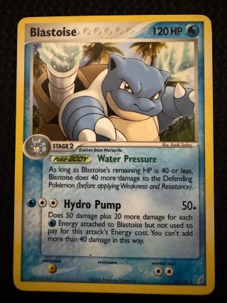 Pokémon Blastoise Ex Crystal Guardians