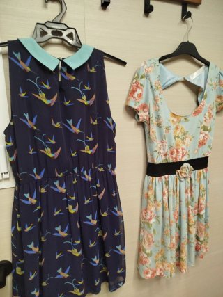 Vestido Zara Talla M Estampado Pájaros