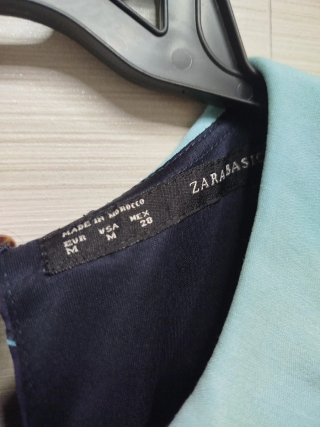 Vestido Zara Talla M Estampado Pájaros