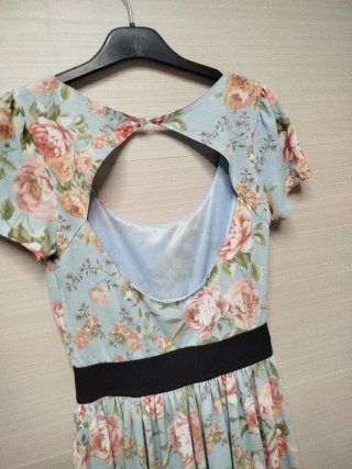 Vestido Zara Talla M Estampado Pájaros