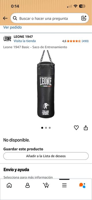 Saco de boxeo LEONE + Estructura