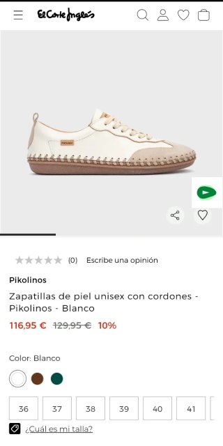 Zapatillas Pikolinos Piel Beige y Dorado