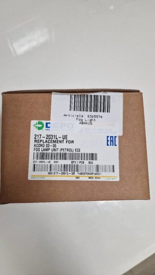 Farol Nevoeiro Honda Accord 7 CL