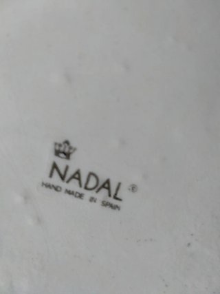 Centro de mesa Nadal Cerámica Azul y Dorado