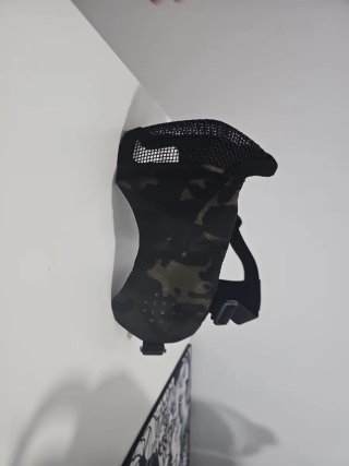 Máscara Airsoft Táctica Negra Multicam Black