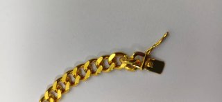 Pulsera Cubana Chapada Oro 18K