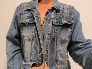 Cazadora vaquera azul talla L