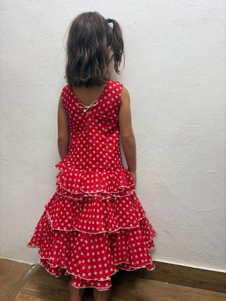 Vestido flamenca rojo