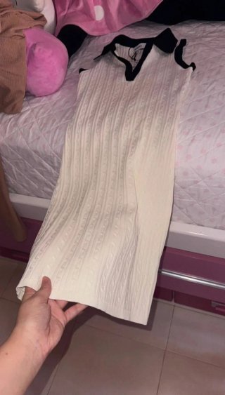 Vestido de punto Bershka L