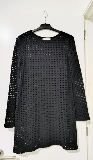 Vestido Mango Negro Talla S