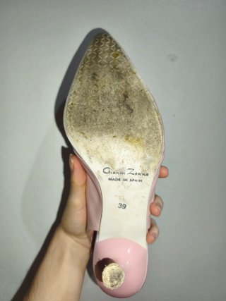 Lote 2 tacones negros y rosas