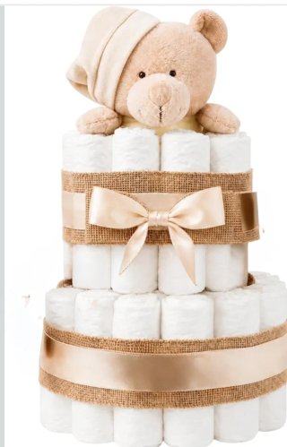Tartas de pañales  Cestas personalizadas bebe