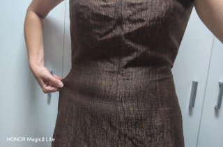 Vestido marrón boda/fiesta cóctel