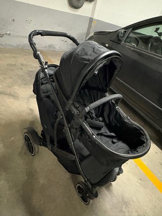Carro de bebé negro 2 en 1
