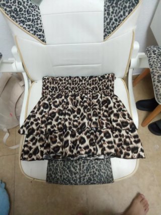 Falda corta estampado leopardo