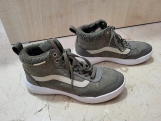 Zapatillas Vans Talla 40.5 Gris/Blanco