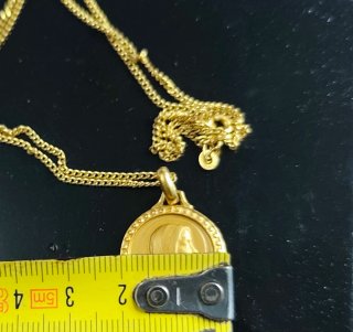 Cadena 50cm con Medalla Virgen María