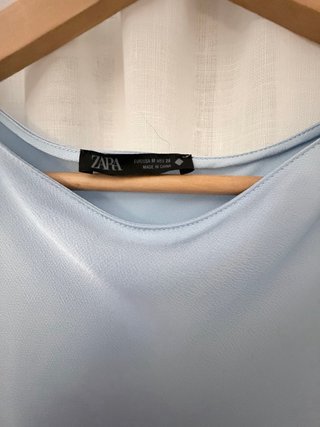 Vestido largo fiesta Zara azul