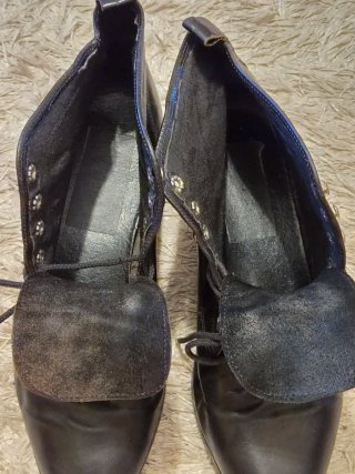 Botines negros cordones talla 38