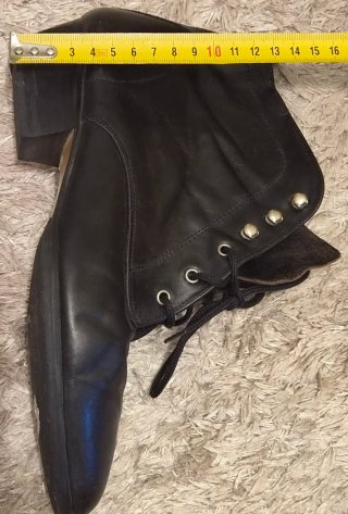 Botines negros cordones talla 38