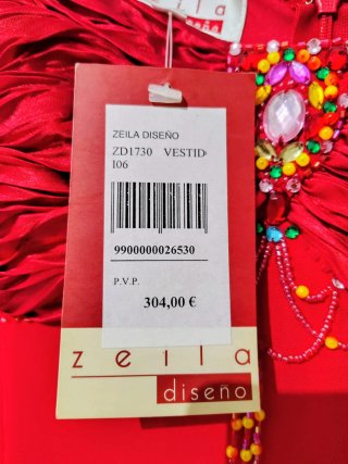 Vestido fiesta invitada bodas rojo. Muy elegante
