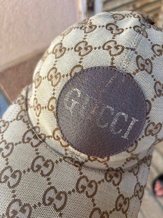 Gorra Gucci Beige y Marrón
